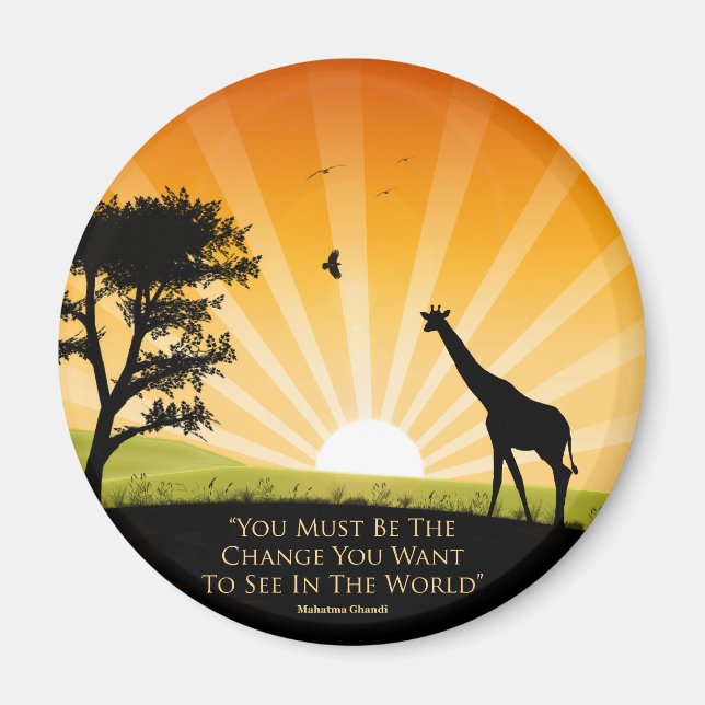 Gandhi Quote Magnet (Front)