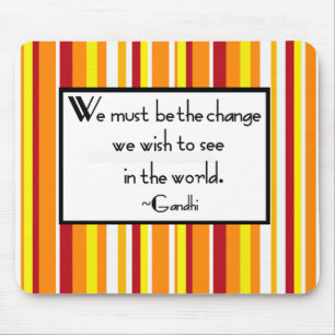 Gandhi Quote Mouse Pad