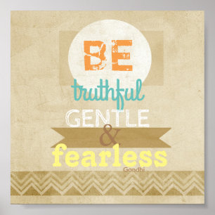 Gandhi quote poster typography inspirational text