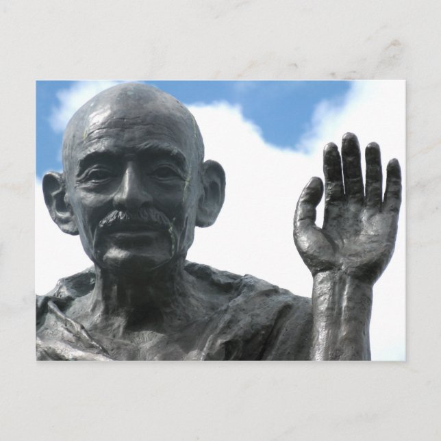Gandhi Statue Postcard - Strength Quote (Front)