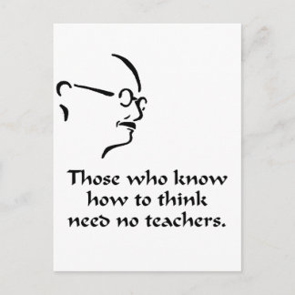 Gandhi Think Postcard