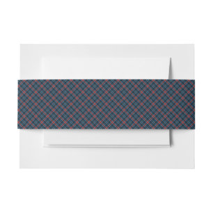 Gandy of Myrton Tartan Plaid Family Pattern Invitation Belly Band