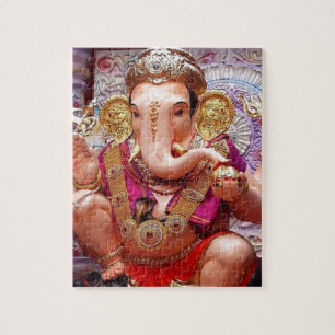 Ganesh (गणेश)  - Indian Elephant Deity Jigsaw Puzzle