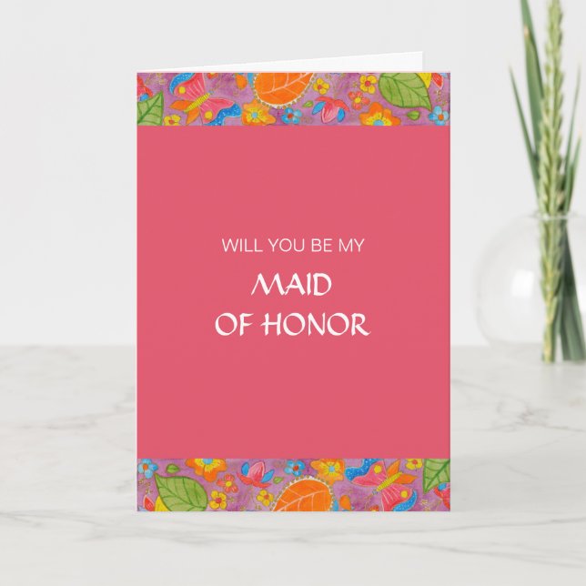 Ganesh Be My Maid Of Honour Card (Front)