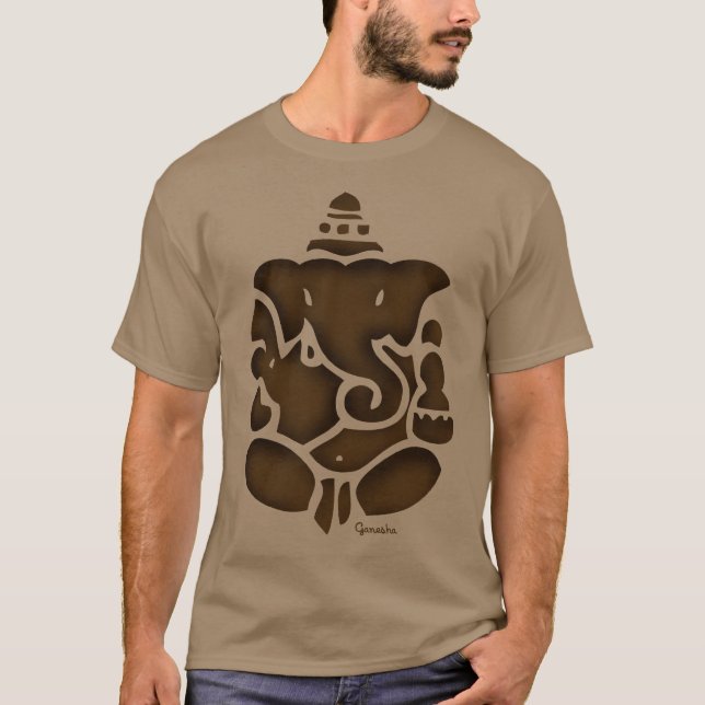 Ganesh Brown T-Shirt (Front)