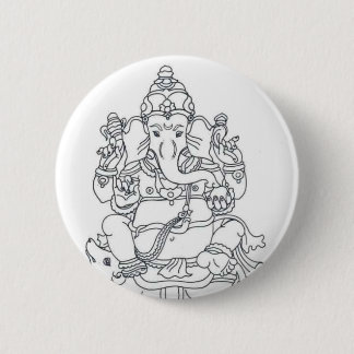 Ganesh button badge
