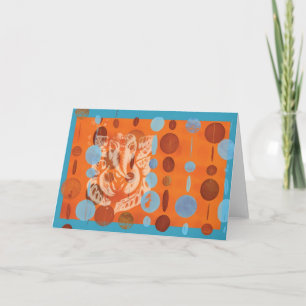Ganesh Card Orange