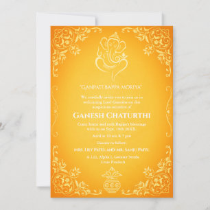 Ganesh Chaturthi Puja Invitation
