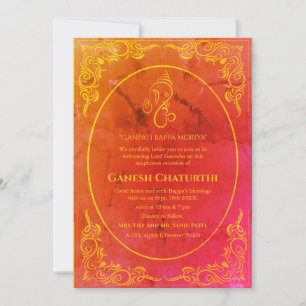 Ganesh Chaturthi Puja  Invitation