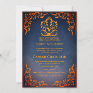 Ganesh Chaturthi Puja Invitation