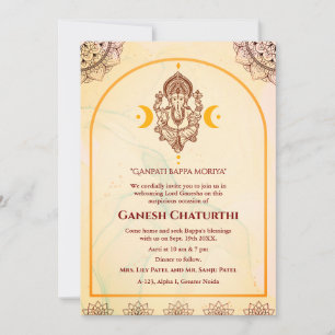 Ganesh Chaturthi Puja Invitation