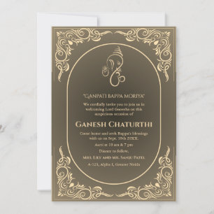 Ganesh Chaturthi Puja Invitation