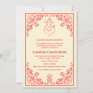 Ganesh Chaturthi Puja  Invitation