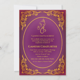 Ganesh Chaturthi Puja Invitation