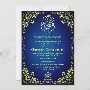Ganesh Chaturthi Puja Invitation