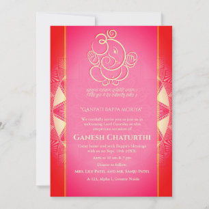 Ganesh Chaturthi Puja Invitation