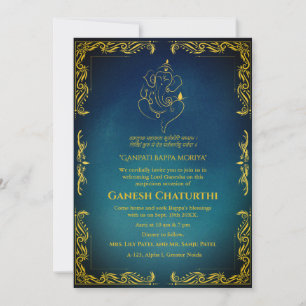 Ganesh Chaturthi Puja Invitation