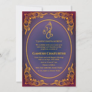 Ganesh Chaturthi Puja Invitation