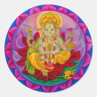 Ganesh Classic Round Sticker