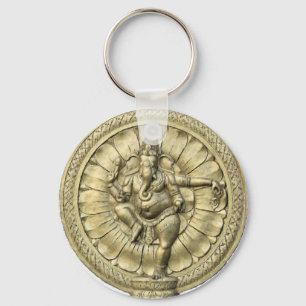 Ganesh (Golden) Key Ring