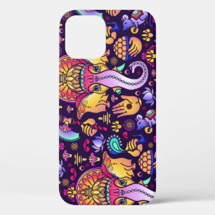 Ganesh Hindu God: Festive Seamless iPhone 12 Case