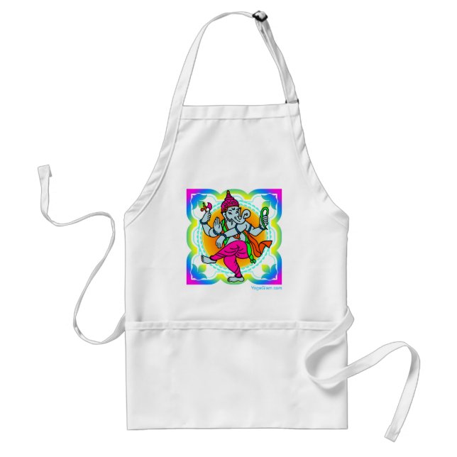 Ganesh in Rainbow colourful design Standard Apron (Front)