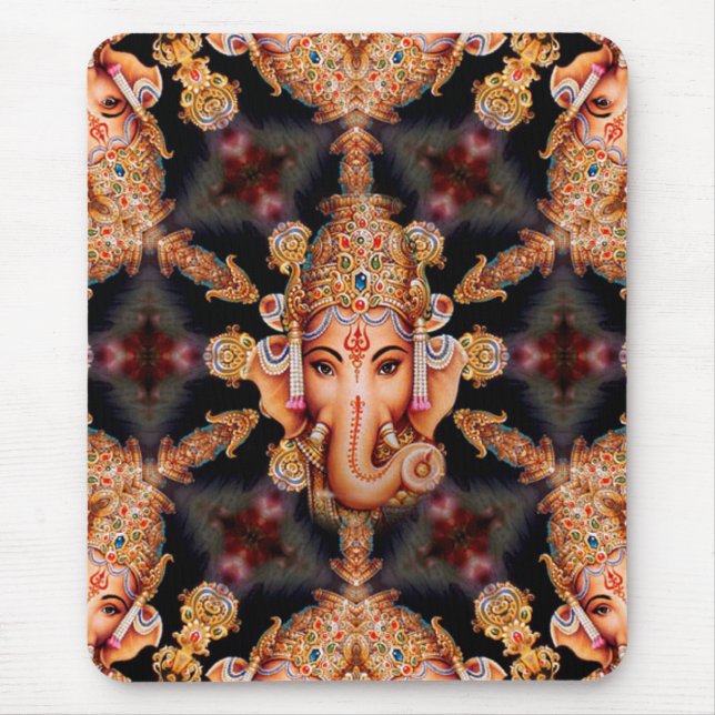 Ganesh Mandala Mouse Pad (Front)