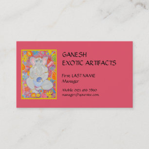 Ganesh pink Business Card
