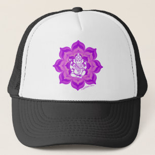 Ganesh purple design trucker hat