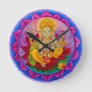 Ganesh Round Clock