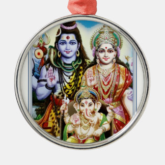 Ganesh, Shiva and Parvati, Lord Ganesha, Durga Metal Tree Decoration