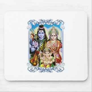 Ganesh, Shiva and Parvati, Lord Ganesha, Durga Mouse Pad