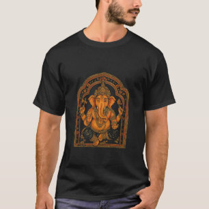 Ganesh Symbol Yoga Hindu Elephant God Ganesha Puja T-Shirt