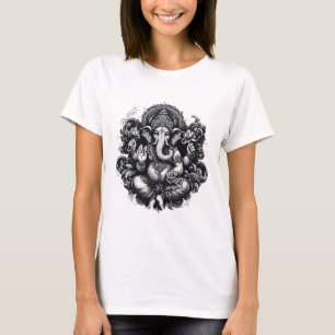 Ganesh Symbol Yoga Hindu Elephant God Ganesha Puja T-Shirt