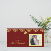 Ganesh Wedding Save the Date Photo Cards (Standing Front)