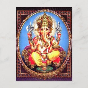 Ganesha (गणेश) Indian Elephant Postcard
