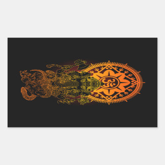 Ganesha 02 rectangular sticker