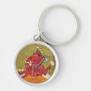 Ganesha about to throw his lotus key ring
