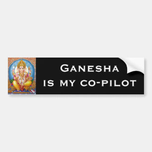 Ganesha Bumper Sticker - Verision 8