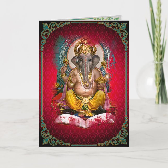 GANESHA - Card, Greeting, Note Card (Front)
