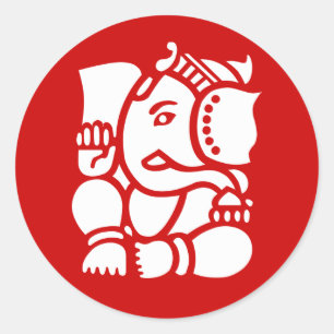 Ganesha Classic Round Sticker