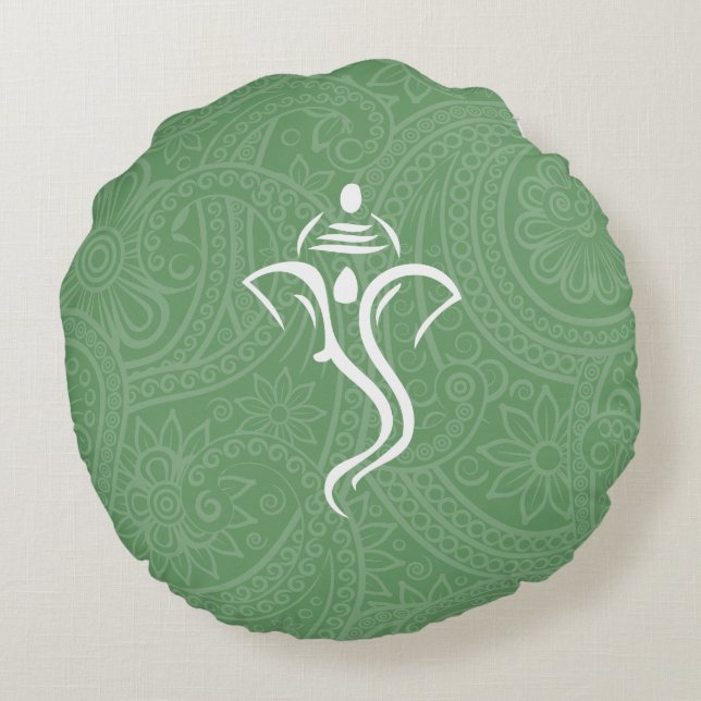 Ganesha Custom Round Pillows (Back)