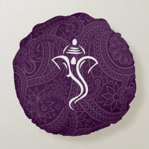 Ganesha Custom Round Pillows