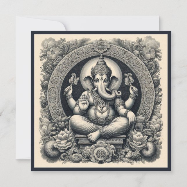 Ganesha Deity  Card (Front)