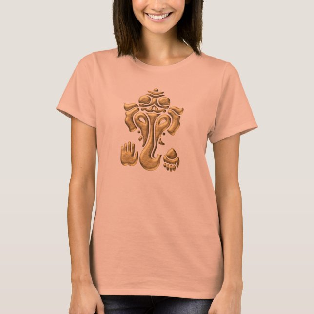 Ganesha - Elefanten Gott - Hinduismus, Tantra T-Shirt (Front)