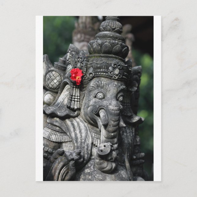 Ganesha elephant Hindu God Postcard (Front)