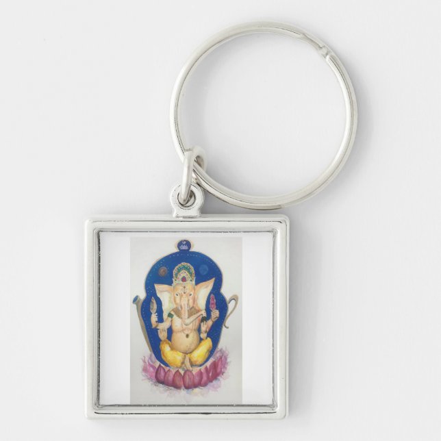 Ganesha Elephant  Key Ring (Front)