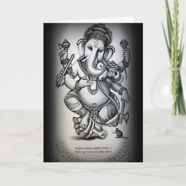 ganesha greetings card (Front)