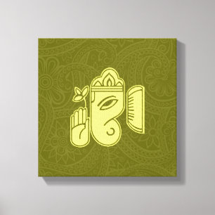 Ganesha Hindu Deity Canvas Wall Art