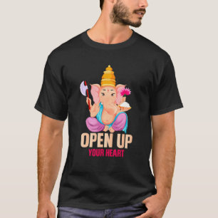 Ganesha Hinduism Yoga Meditation India Elephant 1 T-Shirt